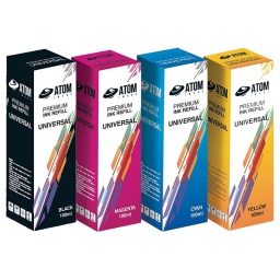 Pack de 4 Botellas de Tinta compatibles Negro/Cyan/Magenta/Amarillo