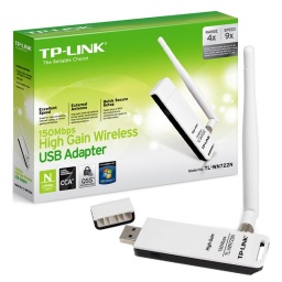 Adaptador Inalámbrico USB TP-LINK TL-WN722N con Antena Omni de 4 Dbi