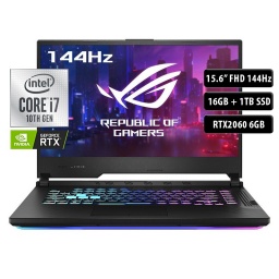 Notebook Asus Rog G512LV, Core I7-10870H, 16GB, 1TB SSD, 15.6" 144Hz, RTX2060
