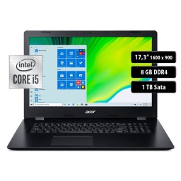 Notebook Acer A317-52, Core I5-1035G1, 8GB, 1TB, 17.3", Win 10
