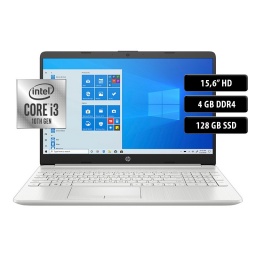 Notebook HP 15-DW1024WM, Core I3-10110U, 4GB, 128GB, 15.6", Win 10