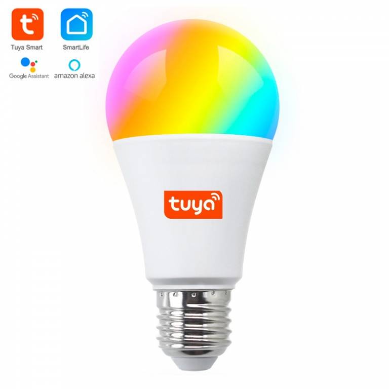 Lampara LED TUYA Smart Wi-Fi RGB+W 9W Luz Fría